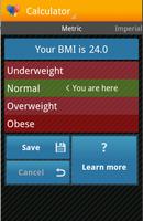 BMI calculator Ekran Görüntüsü 2