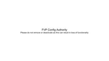 FVP Config Authority poster