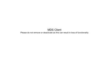 MDS Client capture d'écran 1