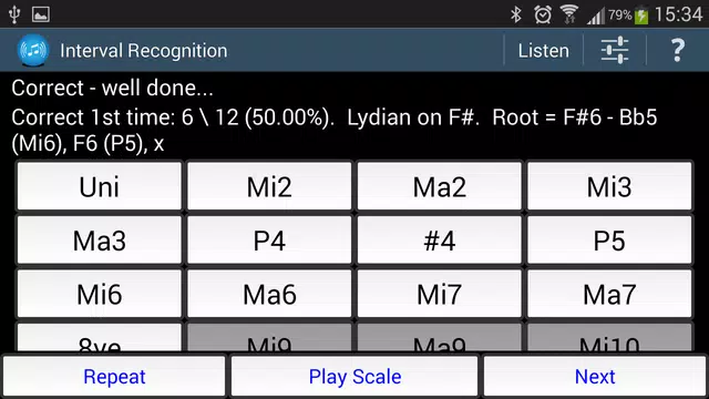 Screenshot 6 for Interval Recognition ear train