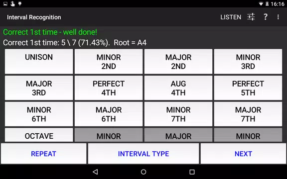 Screenshot 9 for Interval Recognition ear train