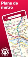 Métro de Paris et Itinéraires Affiche