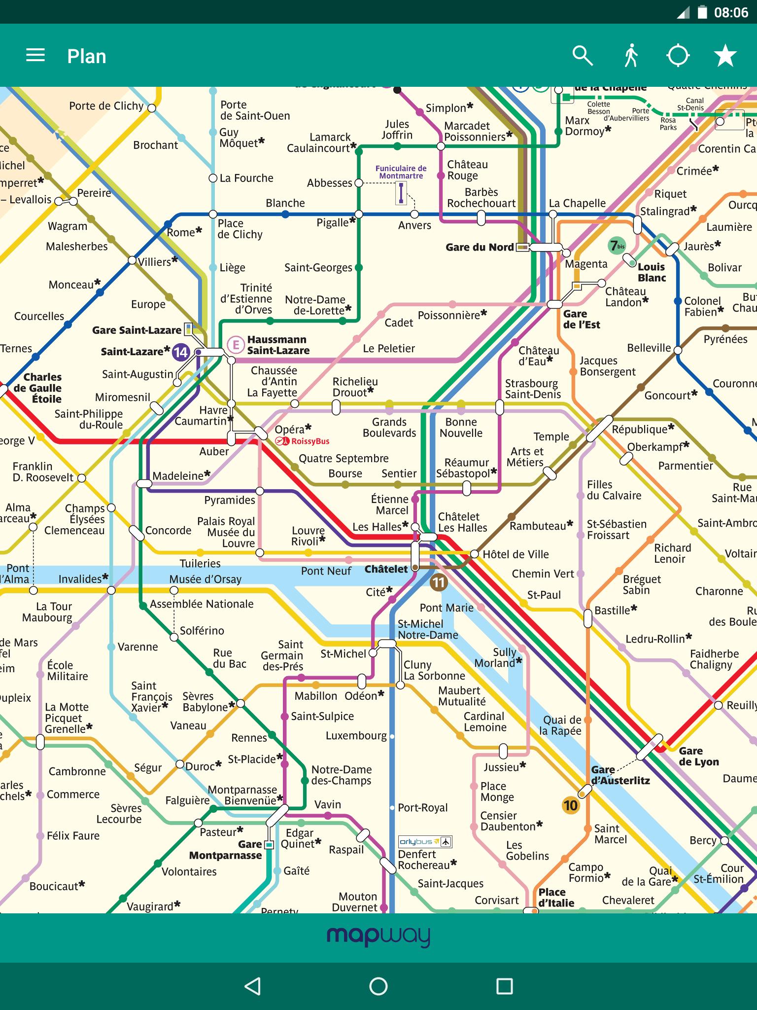 Paris Métro Carte et Itinéraire pour Android - Téléchargez l'APK