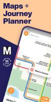 Washington DC Metro Route Map Affiche