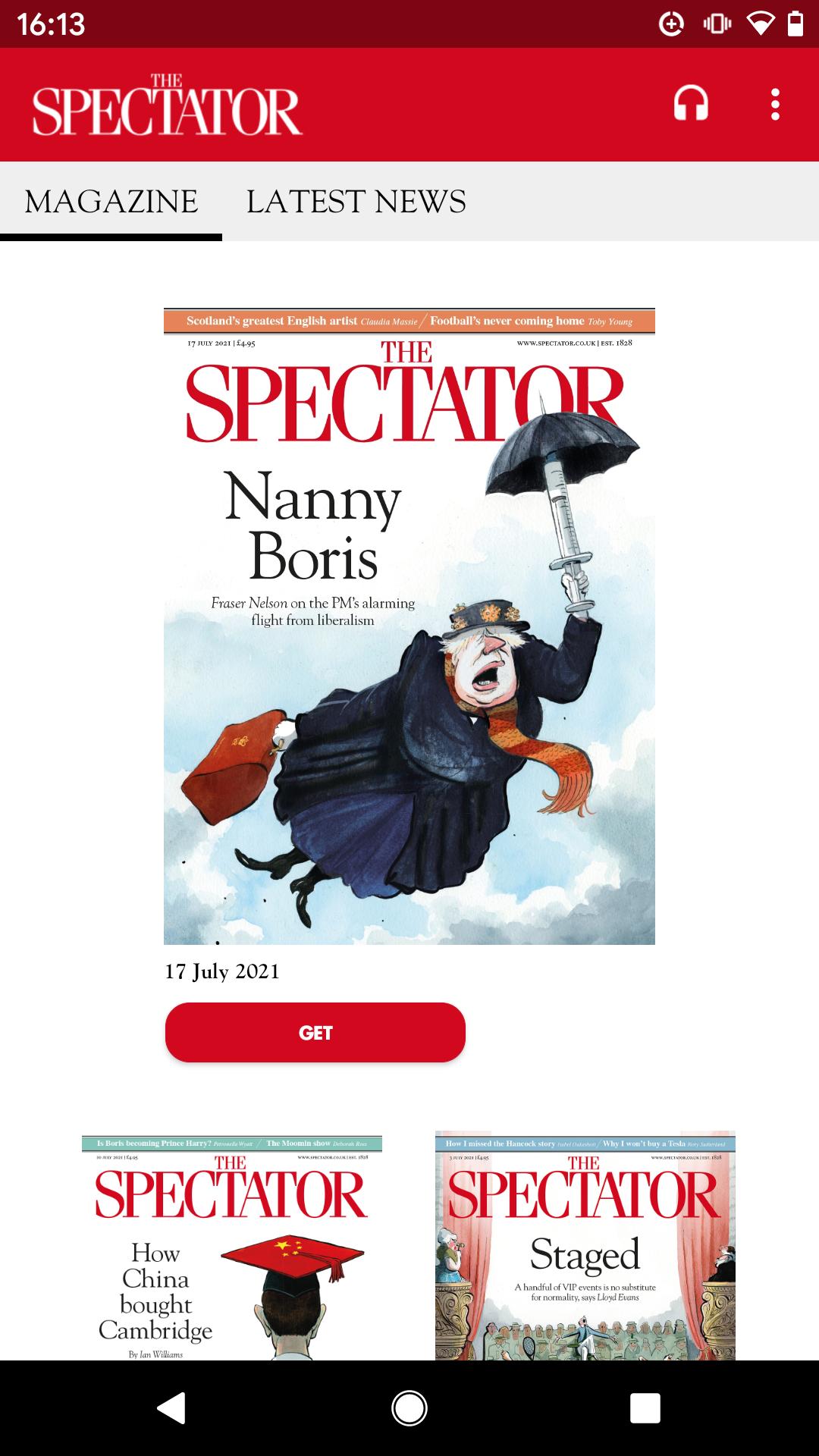 下载The Spectator Magazine – Legacy的安卓版本