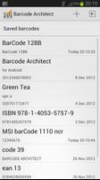 Barcode Architect capture d'écran 3