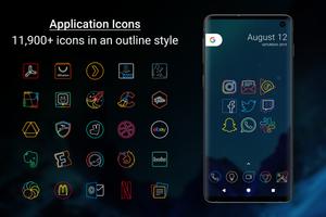 Outline Icons - Icon Pack स्क्रीनशॉट 1