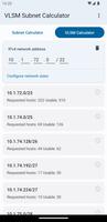 VLSM / CIDR Subnet Calculator স্ক্রিনশট 1