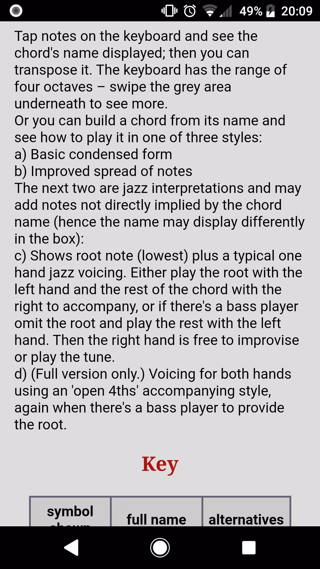 Jazz Piano Chords lite APK for Android Download