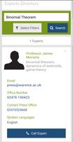 The Warwick Newsroom Experts Directory تصوير الشاشة 3