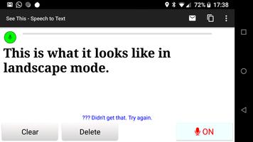 Speech to large readable text screenshot 3