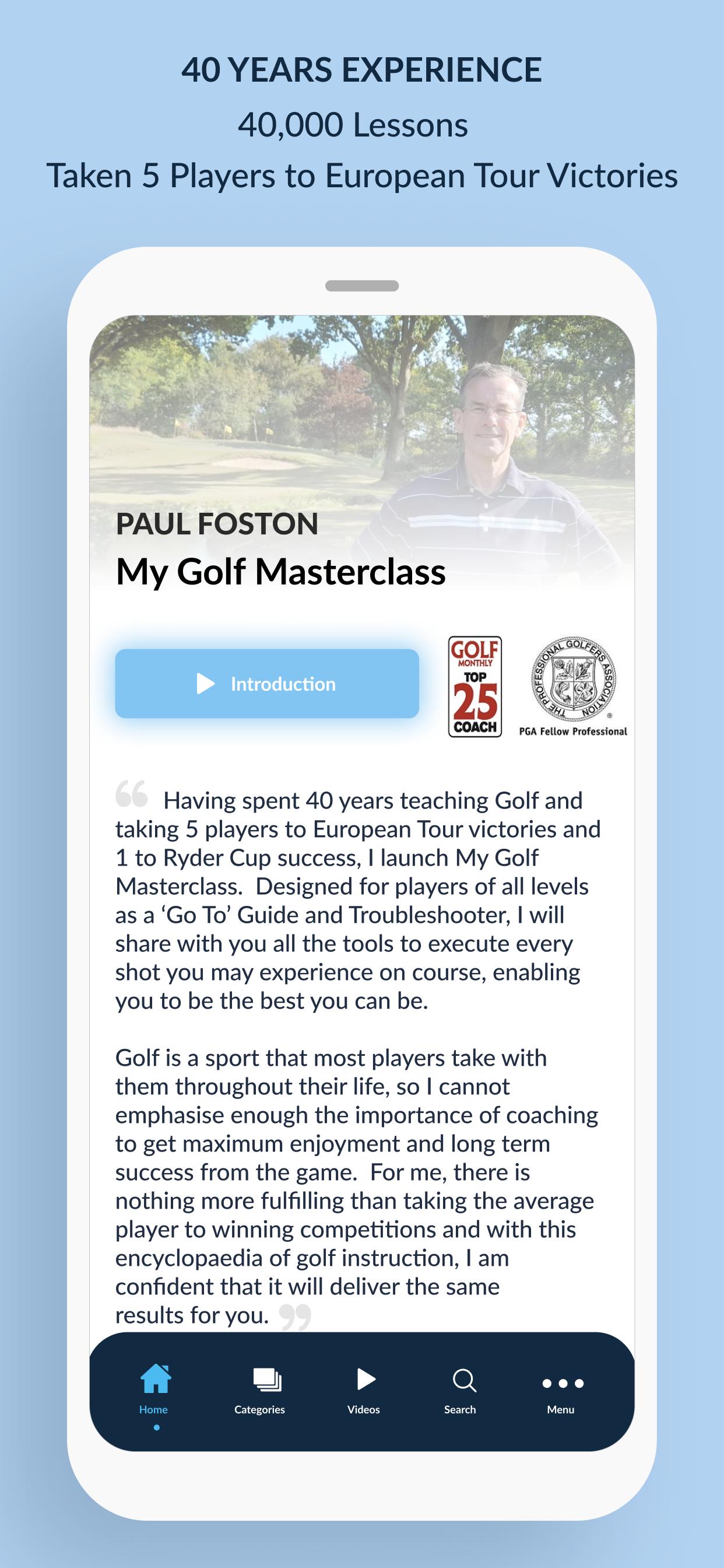 PAUL FOSTON - My Golf Masterclass for Android - APK Download