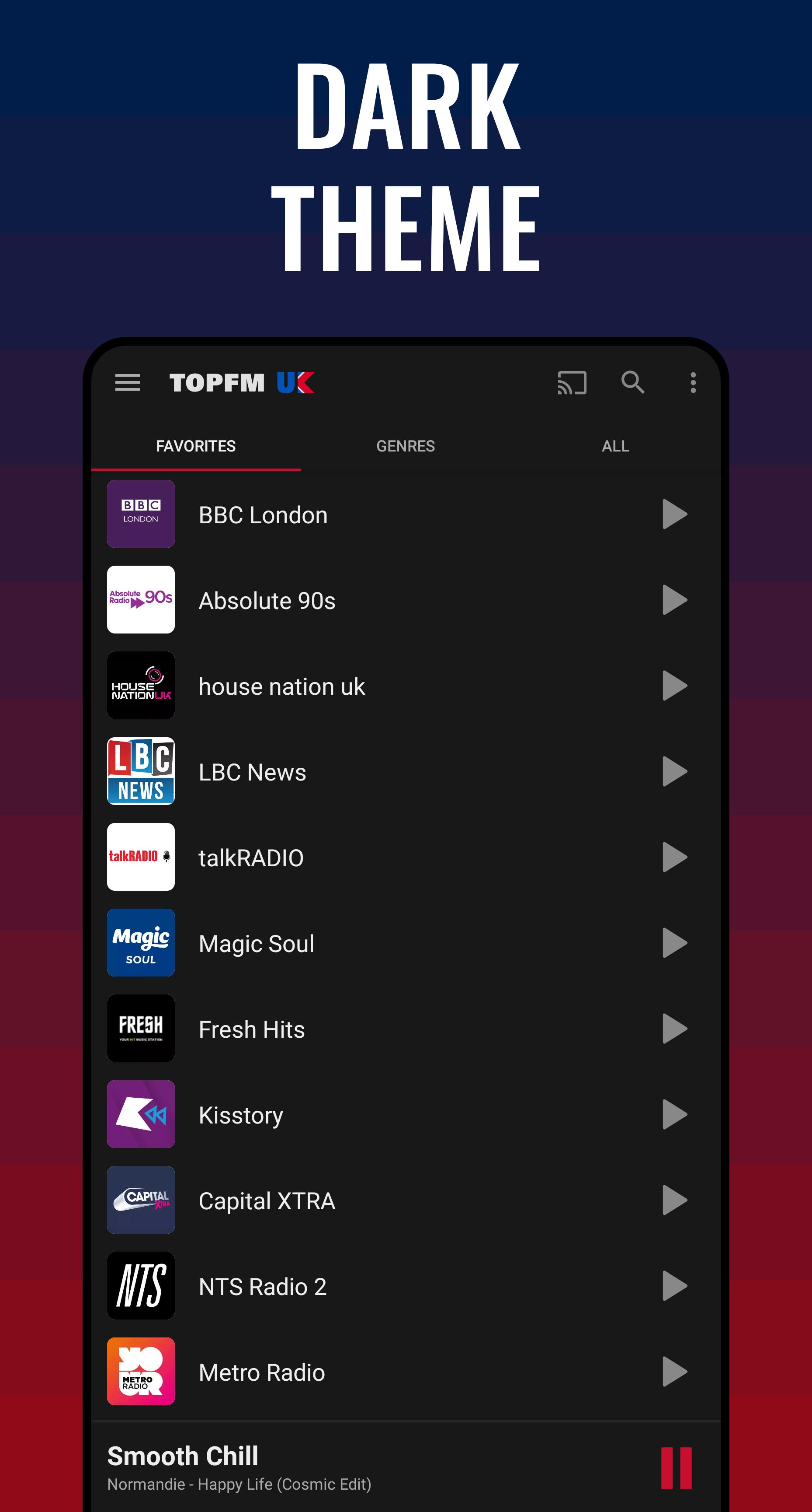 Android 用の Radio UK Top FM: free online English Music & News APK をダウンロード