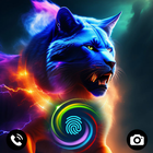 Animación ultrahuella digital icono