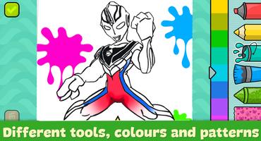 Ultra Man zero coloring rumble الملصق