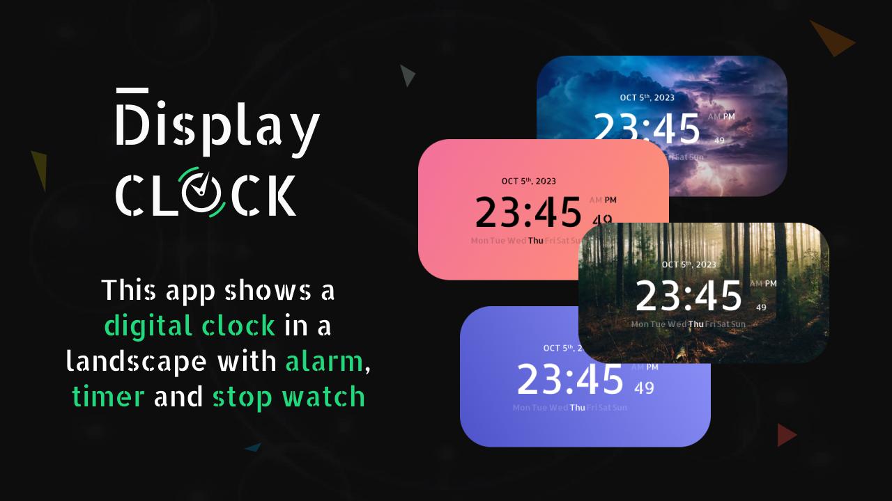 clock display on lock screen