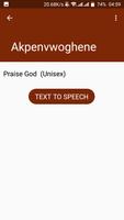 Urhobo Names and Meanings постер