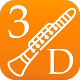3D Clarinete Notas icono