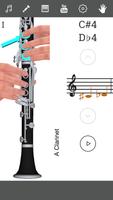 Poster 3D Diteggiatura Clarinetto