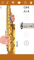 3D Saxophone Doigté Affiche