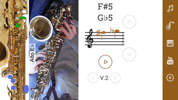 2D Saxophone Doigté capture d'écran 1