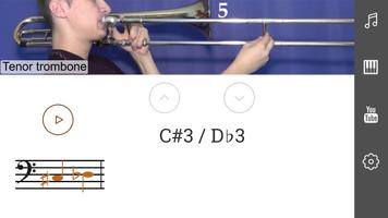 2D Trombone Positions Affiche