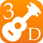 3D Ukulele Notes - How To Play آئیکن