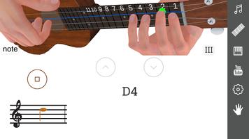 3D Ukulele Notes - How To Play پوسٹر