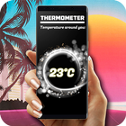 Sıcaklık ölçümü için termometre simgesi