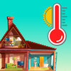 Thermometer for room and outsi icon