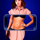 Naked body photo filter icon