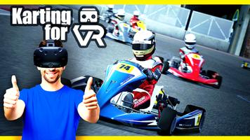 Go-Kart-Rennen für VR Plakat