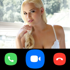 Appel vidéo avec une fille sexy (blague) icône