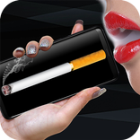 Virtual cigarette smoking prank for smokers