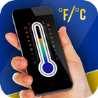 Termômetro com temperatura ambiente ícone