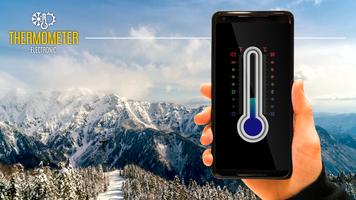 Termômetro com temperatura ambiente Cartaz