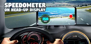 HUD speedometer (Head-up display)