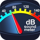 Sonomètre en décibels icône