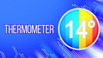 Precise thermometer for inside and outside poster