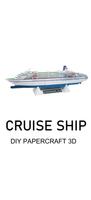 Cruise Ship DIY Papercraft 3D ポスター