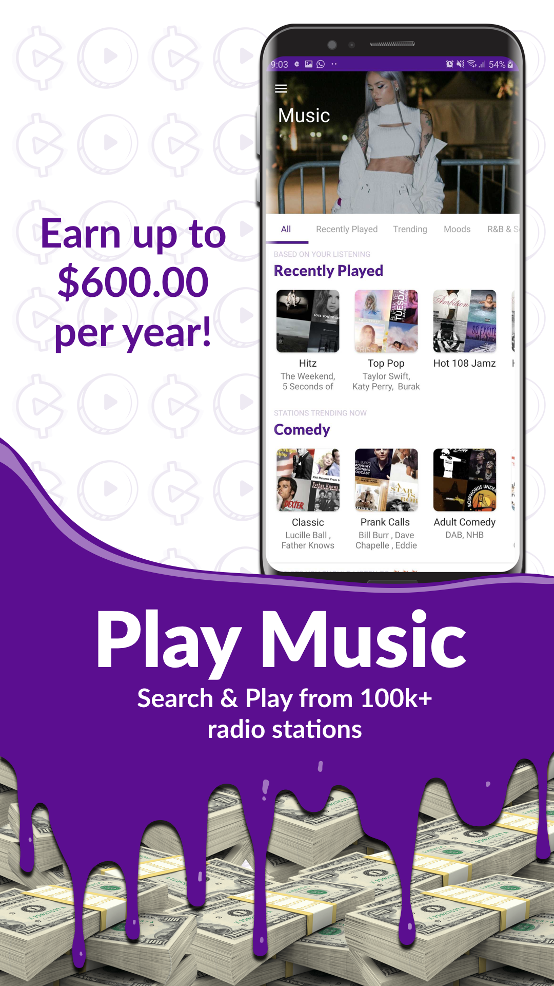 Earn Cash Rewards: Play Music & Games! Make Money! APK 1.65.1 Download