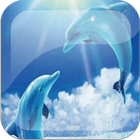 Dolphins Live Wallpaper Background Theme LWP ícone