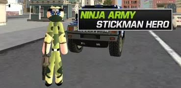 US Army Ninja Stickman Rope Hero Counter Attack