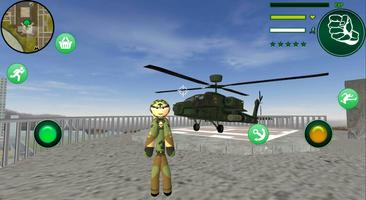 Us Army Stickman Rope Hero Counter Attack Crime الملصق