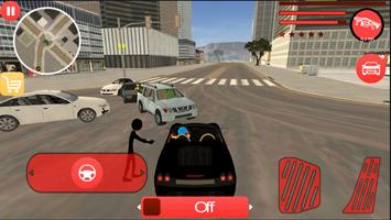 US Capitain Army Stickman Rope Hero Gangstar Crime captura de pantalla 2