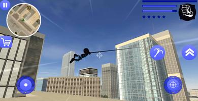 Venom Iron Stickman Rope Hero Gangstar Crime ảnh chụp màn hình 2
