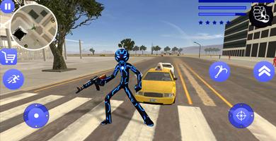 Venom Iron Stickman Rope Hero Gangstar Crime ảnh chụp màn hình 3