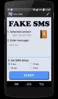 وهمية رسالة SMS الملصق