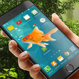 Fishes in phone prank! أيقونة