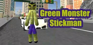 Green Monster Stickman Rope Hero Gangstar Crime